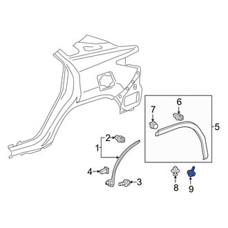 Lexus OE - Wheel Arch Molding Screw