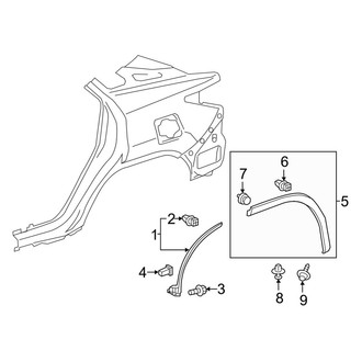Lexus OE - Quarter Panel - Exterior Trim