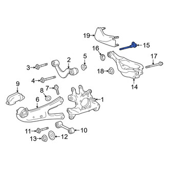 Lexus OE - Rear Lower Suspension Control Arm Bolt
