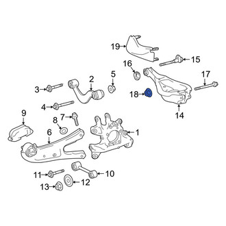 Lexus OE - Suspension Control Arm Nut