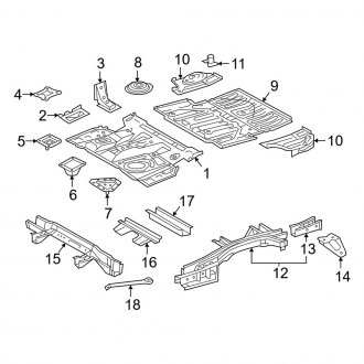 2022 Lexus RX350 Replacement Floor Pans — CARiD.com