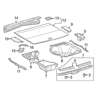 Lexus OE - Rear Body & Floor - Interior Trim (Floor Trim)