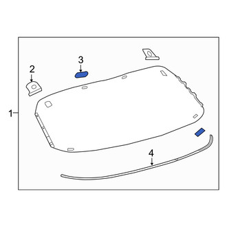 Lexus OE - Back Glass Spacer