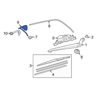 Lexus OE - Rear Liftgate Washer Hose
