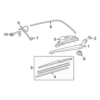 Lexus OE - Lift Gate - Wiper & Washer Components