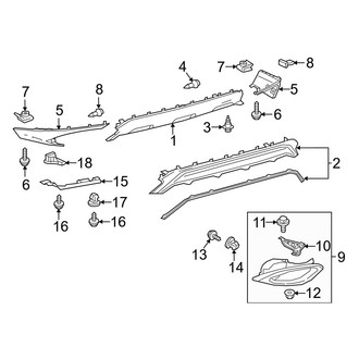 Lexus OE - Rear Bumper - Bumper & Components (Lower Components)