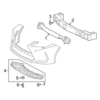 Lexus OE - Front Bumper & Grille - Bumper & Components (Bumper Support)