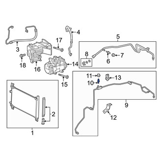 Lexus OE - A/C Service Valve Core