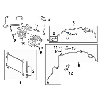 Lexus OE - A/C Service Valve Core