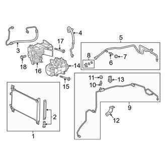 Lexus OE - Air Conditioner & Heater - Condenser, Compressor & Lines