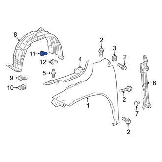 Lexus OE - Rear Bumper Cover Grommet