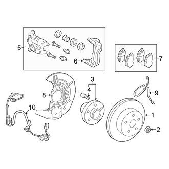 Lexus OE - Front Suspension - Brake Components