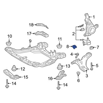 Lexus OE - Front Suspension Control Arm Bumper