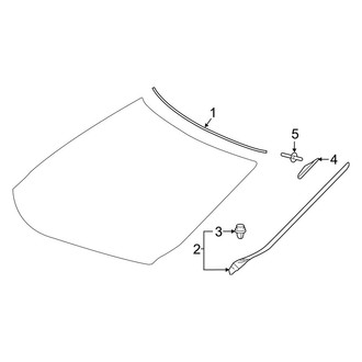 Lexus OE - Windshield - Reveal Moldings