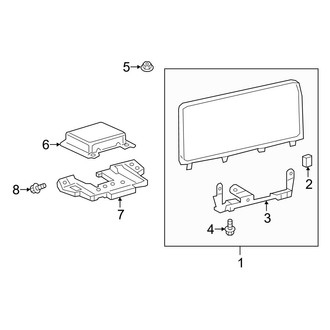 Lexus OE - Instrument Panel - Navigation System Components