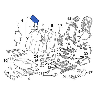 Lexus OE - Front Right Headrest