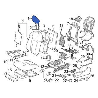 Lexus OE - Front Right Headrest