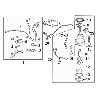 Lexus OE - Fuel System Components (Fuel Pump & Filler Pipe)