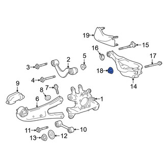 Lexus OE - Lower Suspension Control Arm Nut