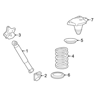Lexus OE - Rear Suspension - Shocks & Components (FWD)