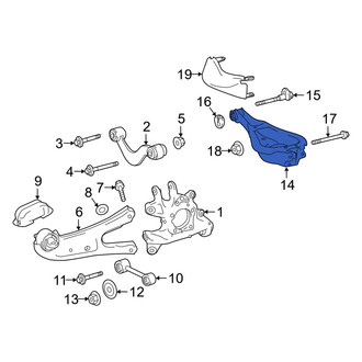 Lexus OE - Rear Lower Rearward Suspension Control Arm