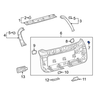 Lexus OE - Upper Liftgate Trim Panel Clip