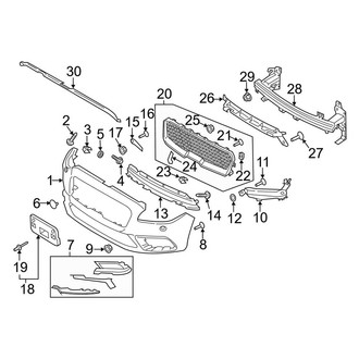 Lincoln OE - Front Bumper & Grille - Bumper & Components