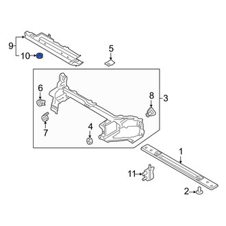 Lincoln OE - Radiator Support Panel Nut