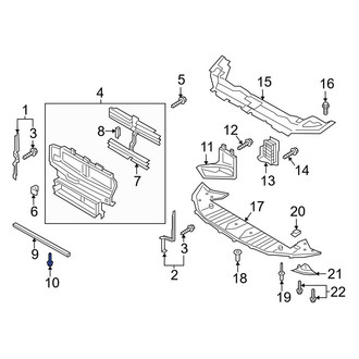 Lincoln OE - Radiator Support Splash Shield Clip