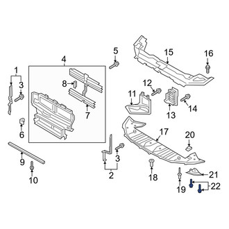 Lincoln OE - Floor Pan Splash Shield Screw