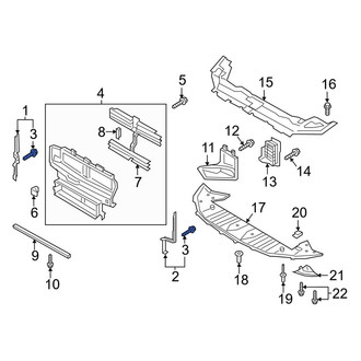 Lincoln OE - Radiator Support Splash Shield Clip