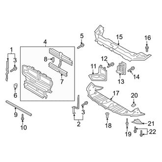 Lincoln OE - Radiator Support - Under Cover & Splash Shields