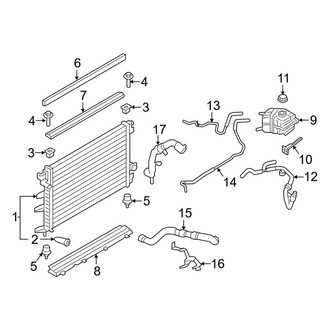 Lincoln OE - Cooling - Radiator & Components (2.7L)