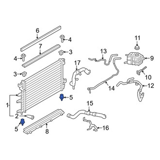 Lincoln OE - Lower Radiator Insulator