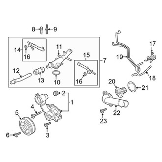 Lincoln OE - Cooling - Water Pump (3.0L)