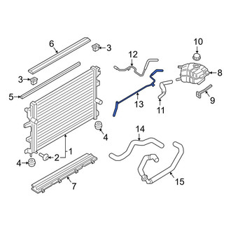 Lincoln OE - Engine Coolant Overflow Hose