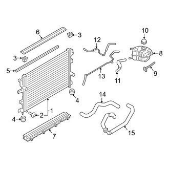 Lincoln OE - Cooling - Radiator & Components (3.7L)