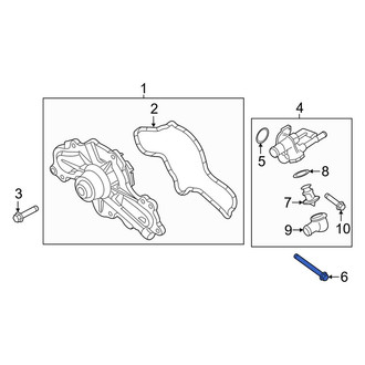 Lincoln OE - Engine Coolant Thermostat Housing Bolt
