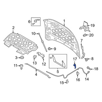 Lincoln OE - Front Hood Release Handle