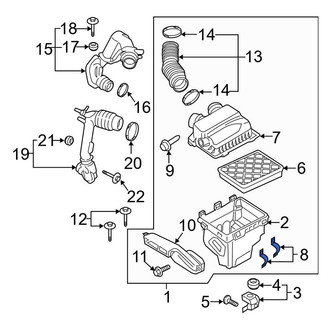 Lincoln OE - Air Filter Housing Clamp