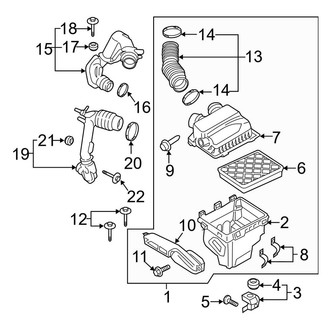 Lincoln OE - Engine / Transaxle - Air Intake (2.7L)