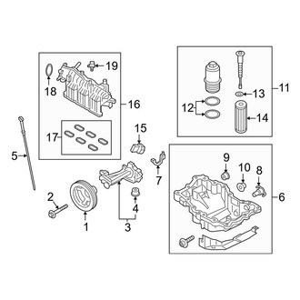 Lincoln OE - Engine / Transaxle - Engine Parts (2.7L)