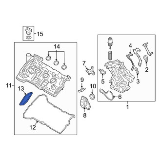 Lincoln OE - Left Outer Engine Valve Cover Gasket