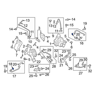 Lincoln OE - Turbocharger Coolant Line Gasket
