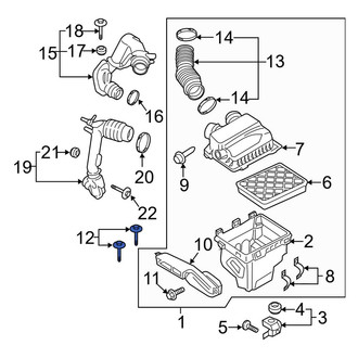 Lincoln OE - Engine Air Intake Hose Screw