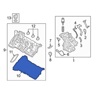 Lincoln OE - Left Inner Engine Valve Cover Gasket