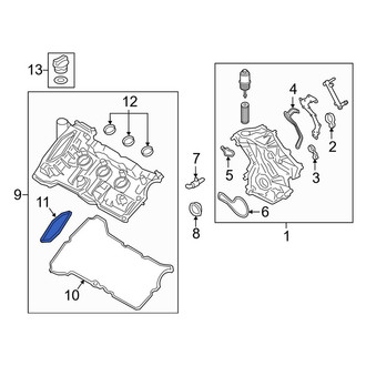 Lincoln OE - Right Engine Valve Cover Gasket