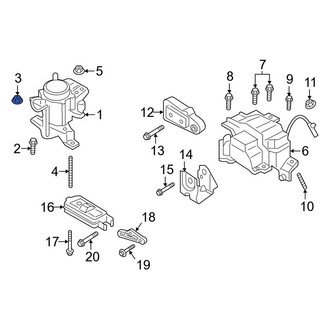 Lincoln OE - Suspension Strut Mount Nut
