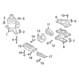 Lincoln OE - Engine / Transaxle - Engine & Transmission Mounting (3.7L)