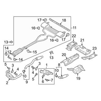 Lincoln OE - Exhaust System - Exhaust Components (2.7L)